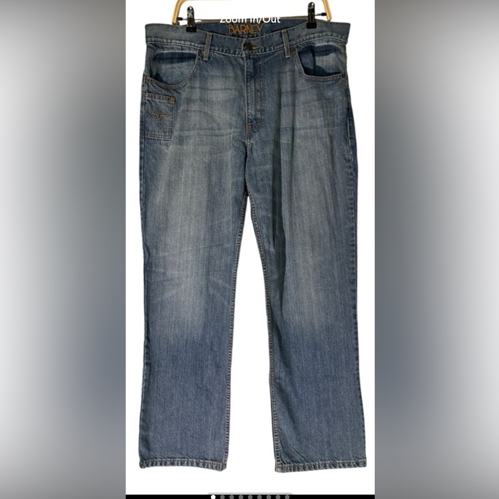 NWT Kimes Ranch Men's Barney Light Wash Straight Leg Jeans Size 38x32